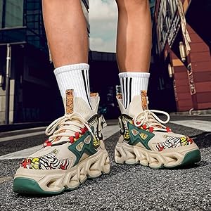 Amazon.com | Stylish High - Top Sneakers with Artistic